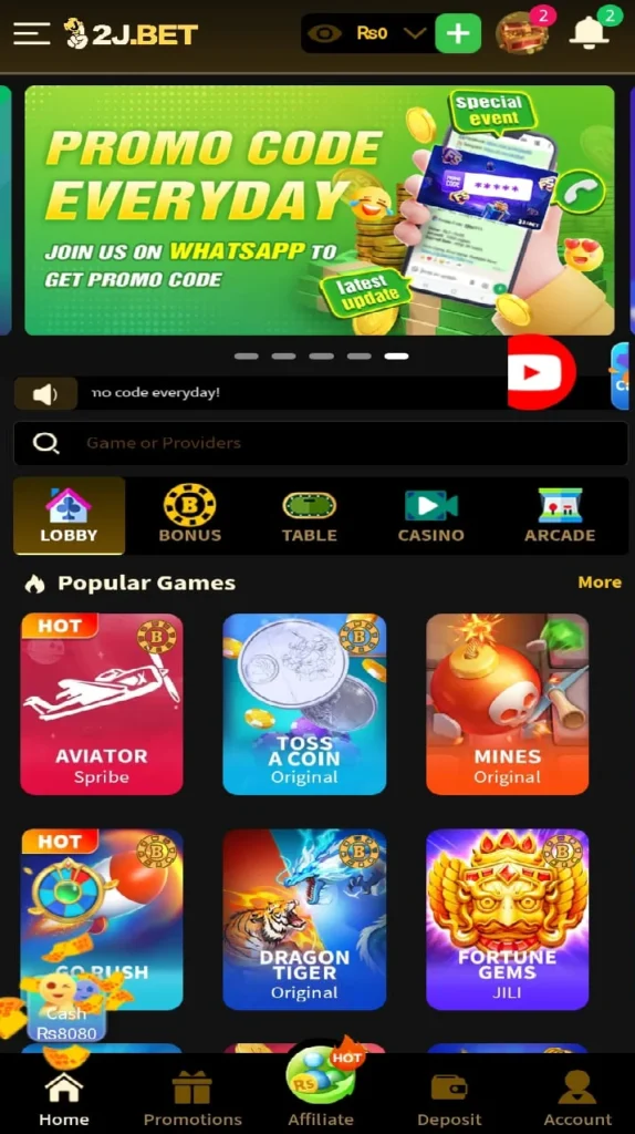 2JBET CASINO